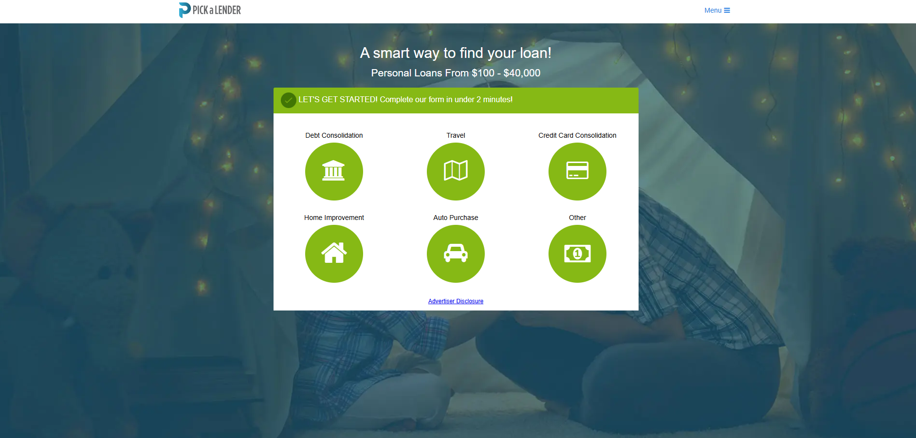 pick a lender